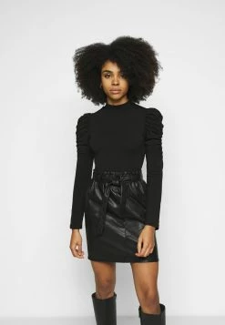 ONLY Petite ONLZAYLA PUFF BODY - Long Sleeved Top - Black