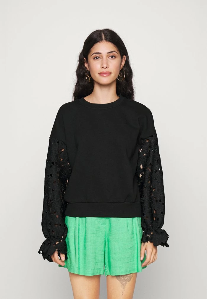 ONLY Petite ONLWANTED SLEEVE - Sweatshirt - Black 3 ONLY Petite ONLWANTED SLEEVE - Sweatshirt - Black