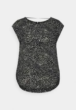 ONLY Petite ONLVIC - Print T-shirt - Black