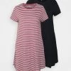 ONLY Petite ONLMAY LIFE POCKET DRESS 2 PACK - Jersey Dress - Black/renaissance Rose -ONLY Petite store 2df164f2ba3942cb87b04facbc389e30