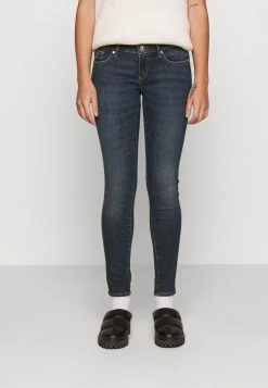 ONLY Petite ONLCORAL LIFE BOX - Jeans Skinny Fit - Dark Medium Blue Denim