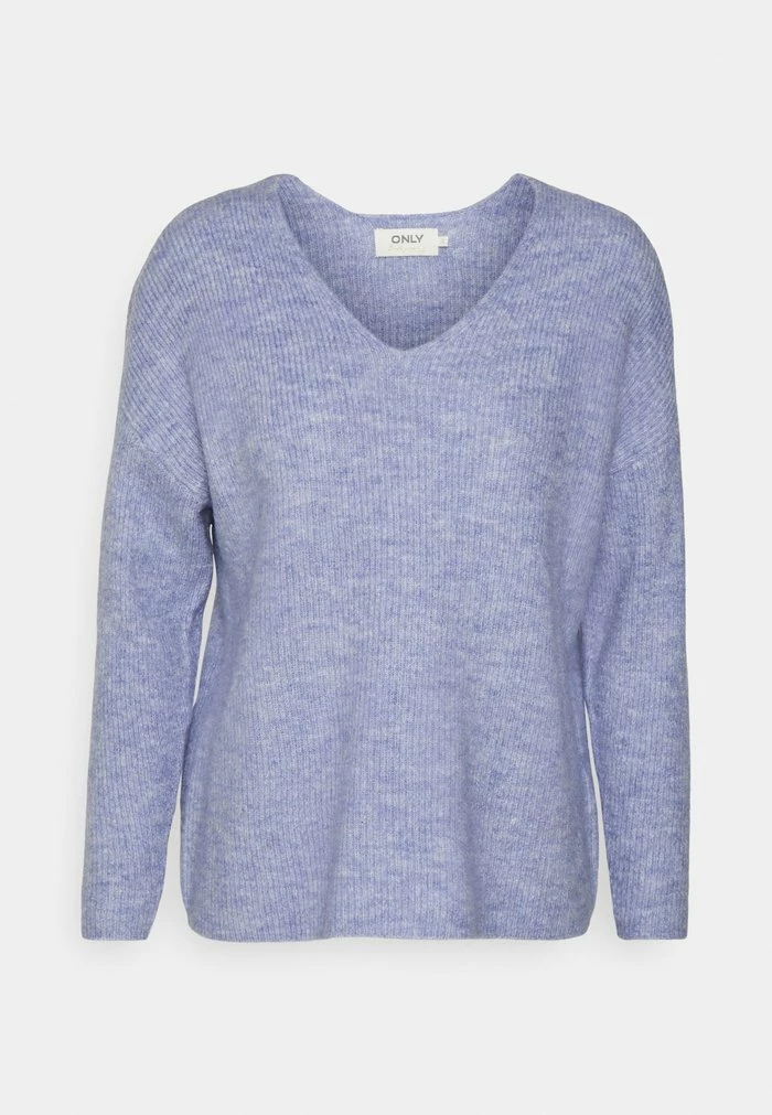 ONLY Petite ONLCAMILLA V NECK - Jumper - Skyway Melange 7 ONLY Petite ONLCAMILLA V NECK - Jumper - Skyway Melange - Image 5