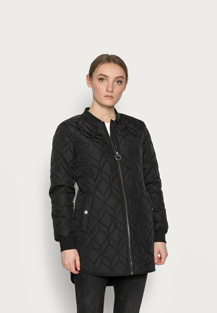 ONLY Petite ONLALLISON QUILTED LONG - Short Coat - Black 3 ONLY Petite ONLALLISON QUILTED LONG - Short Coat - Black