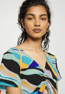 ONLY Petite ONLNOVA LUX RUCHING - Print T-shirt - Surf The Web -ONLY Petite store 2fdff0a404494678b063d11ed9dd5d28