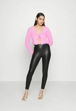 ONLY Petite ONLCOOL COATED PETITE - Leggings - Trousers - Black -ONLY Petite store 314a66ceafbb4b80bbd60c2efc6237b1