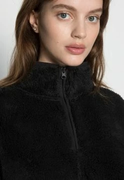 ONLY Petite ONLJINA HALF ZIP - Fleece Jumper - Black -ONLY Petite store 31ab9241080b4f629a2df18edf539b58