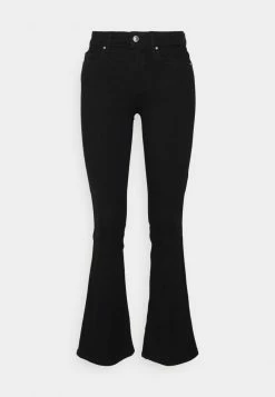ONLY Petite ONLHUSH MID WAIST FLARED - Flared Jeans - Black Denim -ONLY Petite store 337f0ec4bcaa4023af17ee10200598da