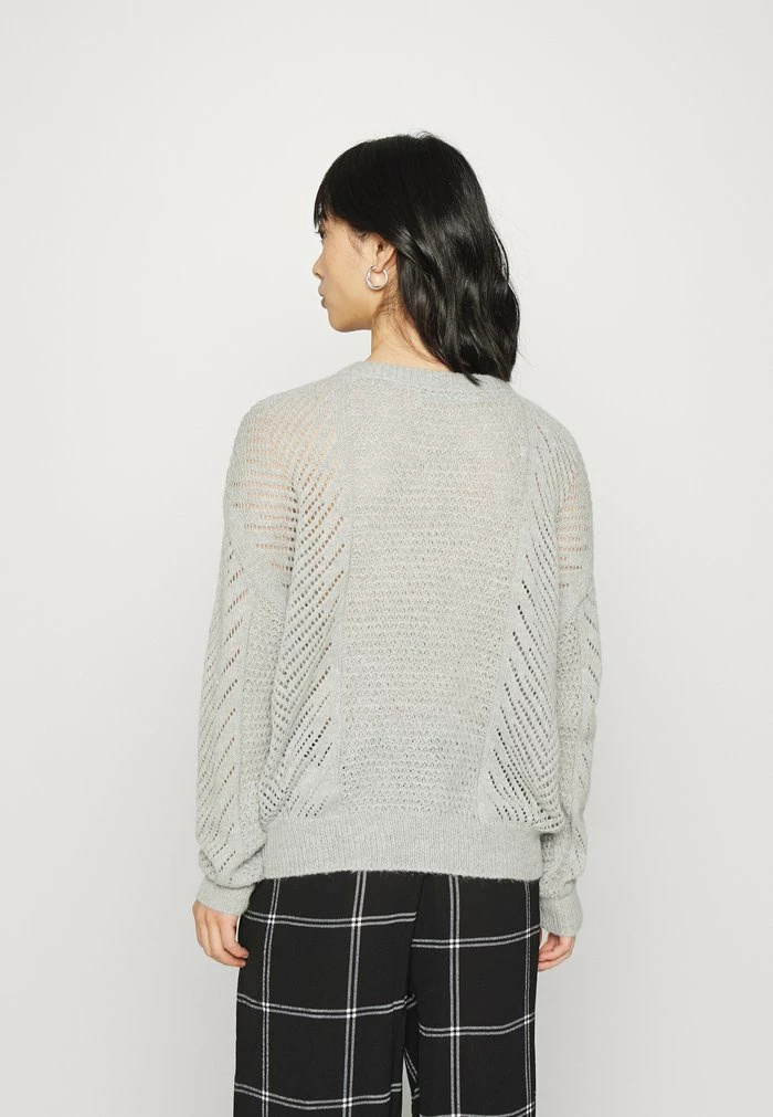 ONLY Petite ONLFELICE - Jumper - Light Grey Melange 5 ONLY Petite ONLFELICE - Jumper - Light Grey Melange - Image 3