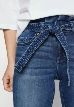 ONLY Petite ONLHUSH LIFE PAPERBAG - Jeans Skinny Fit - Dark Blue Denim -ONLY Petite store 34b9619f4ff84c909f17da34df41cbf0