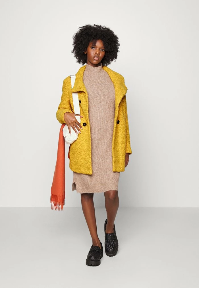 ONLY Petite ONLNEWSOPHIA COAT - Short Coat - Golden Yellow Melange 4 ONLY Petite ONLNEWSOPHIA COAT - Short Coat - Golden Yellow Melange - Image 2