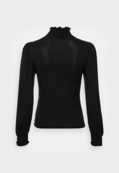 ONLY Petite ONLELVA SMOCK - Long Sleeved Top - Black -ONLY Petite store 3609690d3c9f4cdd9a717d7eaeaa1dfe