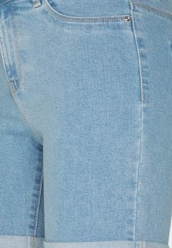 ONLY Petite ONLSUNANNEK MIDLONGSHORTS 2 PACK - Denim Shorts - Light Blue Denim -ONLY Petite store 36fe5e65c2974eac9a5f177f25a96da3