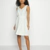 ONLY Petite ONLNIDA DRESS - Jersey Dress - Cloud Dancer