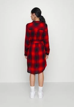 ONLY Petite ONLRILEY LIFE DRESS - Shirt Dress - Mineral Red -ONLY Petite store 38e856e0dea34333a4248d4cc82a0f2a