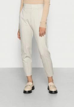 ONLY Petite ONLPOPTRASH LIFE MID WAIST PIN TAILOR - Trousers - Pumice Stone