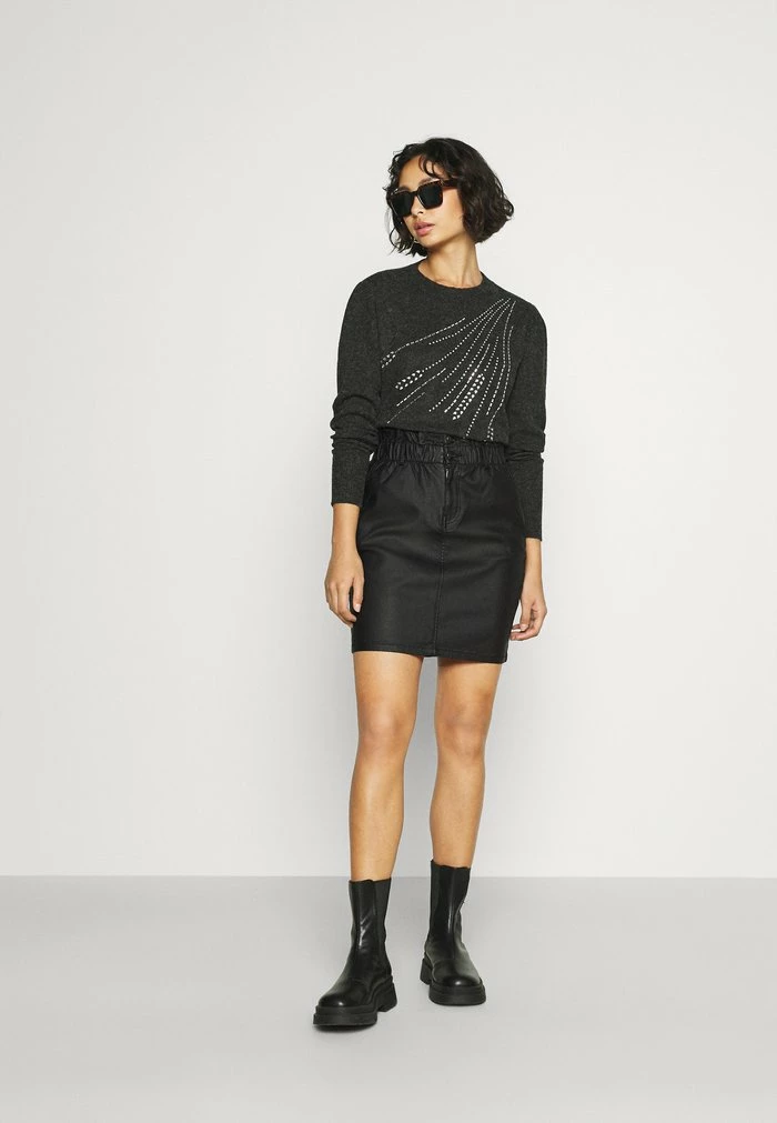ONLY Petite ONLBILLI COAT SKIRT - Mini Skirt - Black 4 ONLY Petite ONLBILLI COAT SKIRT - Mini Skirt - Black - Image 2