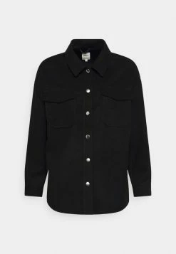 ONLY Petite ONLMACI SHACKET - Summer Jacket - Black -ONLY Petite store 3bdea5d490a9427082a58163645190a3