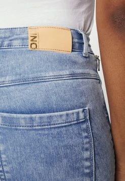 ONLY Petite ONLROYAL LIFE ANK BIKER ZIPPETIT - Jeans Skinny Fit - Light Blue Denim -ONLY Petite store 3d2467fbcc3b4dbc9ca5bc6f88d75337