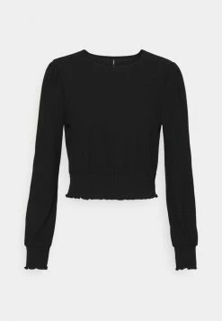 ONLY Petite ONLNELLA SMOCK - Long Sleeved Top - Black