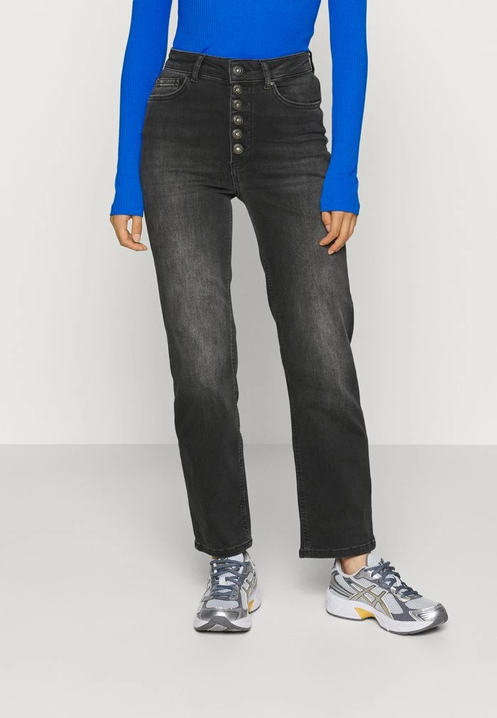 ONLY Petite ONLEVELINA - Straight Leg Jeans - Black Denim 3 ONLY Petite ONLEVELINA - Straight Leg Jeans - Black Denim