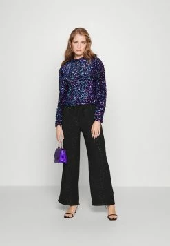 ONLY Petite ONLMETTE WIDE PANT - Trousers - Black -ONLY Petite store 3eca89418edd410e8cacccdf270a20f3