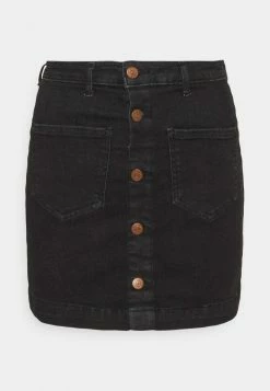 ONLY Petite ONLAMAZING - Mini Skirt - Black Denim -ONLY Petite store 3ffc5147fe7c4035976c224547d02eb0