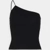 ONLY Petite ONLKENYA ONE SHOULDER - Top - Black