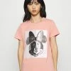 ONLY Petite ONLMINNIE SPLIT FACE - Print T-shirt - Rose Tan -ONLY Petite store 40b9e6949de44e369f193f2d98138642