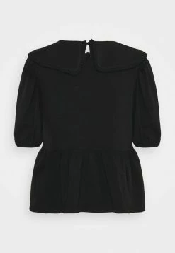 ONLY Petite ONLLIVE LOVE COLLAR - Basic T-shirt - Black -ONLY Petite store 41e009ef681b4ad9803fb9b135c8a079