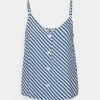 ONLY Petite ONLNOVA LIFE BUTTON SINGLET - Top - Eggnog/blue -ONLY Petite store 420dfa5d05e34fd4aa15869d6664593d