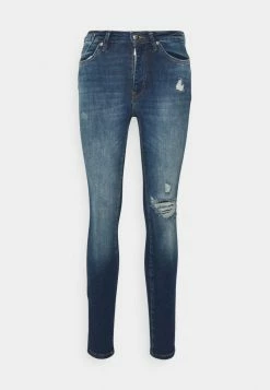 ONLY Petite ONLFOREVER HIGH SKINNY DESTROY - Jeans Skinny Fit - Dark Blue Denim 12 ONLY Petite ONLFOREVER HIGH SKINNY DESTROY - Jeans Skinny Fit - Dark Blue Denim -ONLY Petite store 420e29af9f884f3c8b51496fd349b730
