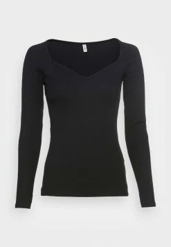 ONLY Petite ONLNULAN LIFE BUST - Long Sleeved Top - Black -ONLY Petite store 426ae68758c240718220f34bb8f80e48