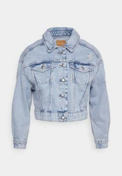 ONLY Petite ONLMALIBU LIFE JACKET - Denim Jacket - Light Blue Denim -ONLY Petite store 43570a1d42b34002a428112468ccc558