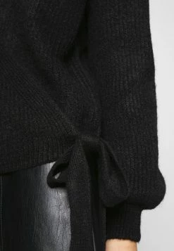 ONLY Petite ONLMIA WRAP CARDIGAN - Cardigan - Black -ONLY Petite store 437bd83c7ad1454d979032a735f3aaca