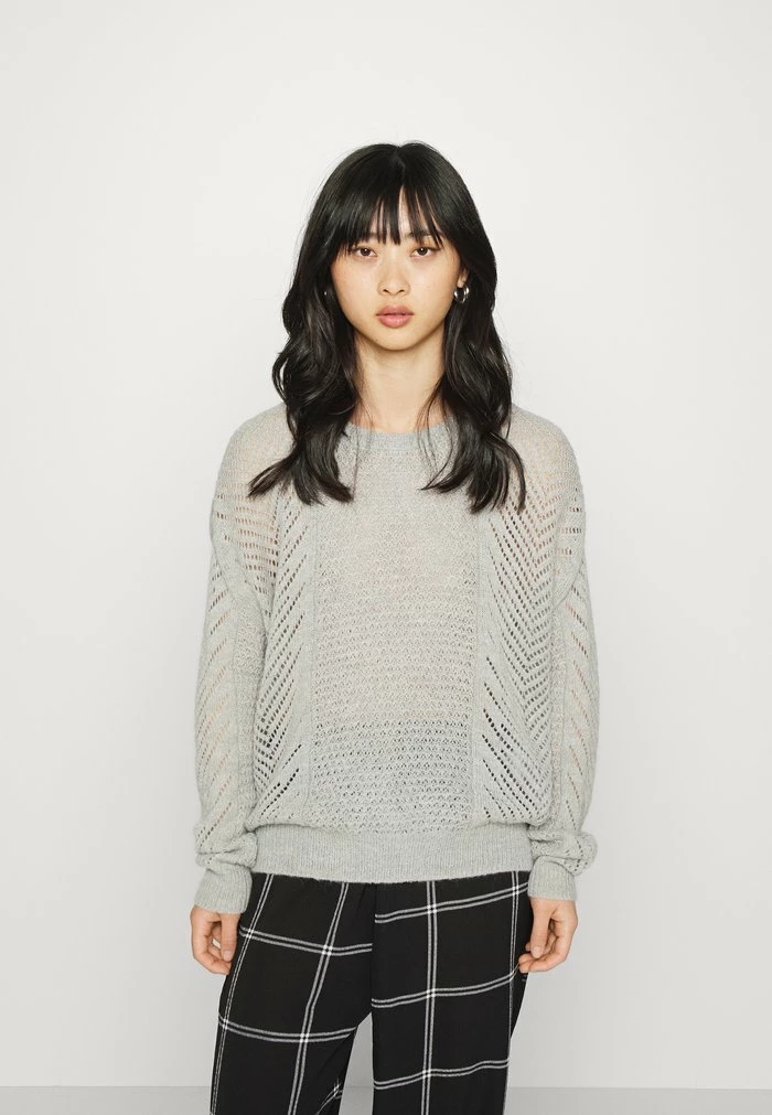 ONLY Petite ONLFELICE - Jumper - Light Grey Melange 3 ONLY Petite ONLFELICE - Jumper - Light Grey Melange