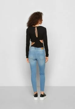 ONLY Petite ONLWAUW LIFE - Jeans Skinny Fit - Light Medium Blue Denim -ONLY Petite store 45626bad335c4399a90f742b40090484