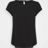 ONLY Petite ONLNOVA LUX SOLID - Basic T-shirt - Black