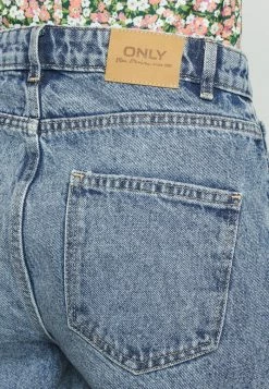 ONLY Petite ONLJAGGER MOM LUX RAW - Relaxed Fit Jeans - Light Blue Denim -ONLY Petite store 486e8c0729974d369b67de5089fc5221