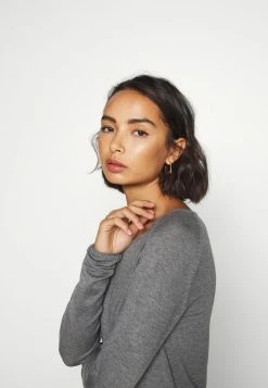 ONLY Petite ONLMILA LACY LONG - Jumper - Medium Grey Melange -ONLY Petite store 4924745239714faca9f35768a8e8be28