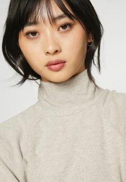 ONLY Petite ONLDREAM HIGHNECK DRESS - Day Dress - Cobblestone Melange -ONLY Petite store 4961478bf5274d239bfb7fca2b58b4b9