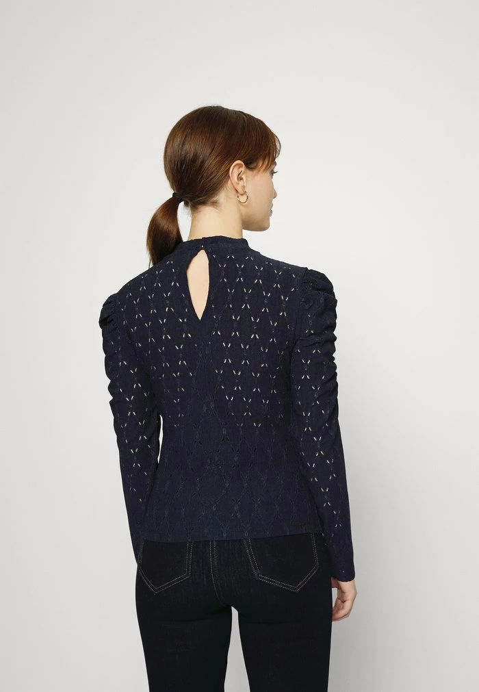 ONLY Petite ONLROSALINE HIGHNECK PUFF - Blouse - Night Sky 5 ONLY Petite ONLROSALINE HIGHNECK PUFF - Blouse - Night Sky - Image 3