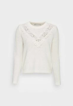 ONLY Petite ONLJENNIE LIFE LACE - Jumper - Cloud Dancer -ONLY Petite store 4a74adaf1573405396807c85fbf4ff97