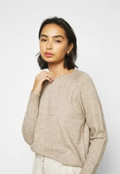 ONLY Petite ONLLESLY KINGS - Jumper - Beige/white Melange -ONLY Petite store 4b4af15ad6294b37aba711a9439ba2c4