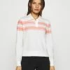 ONLY Petite ONLINCBEATESTRIPE TEE - Polo Shirt - Cloud Dancer/rosette