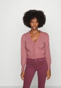 ONLY Petite ONLLEVA PUFF CARDIGAN - Cardigan - Dusty Rose