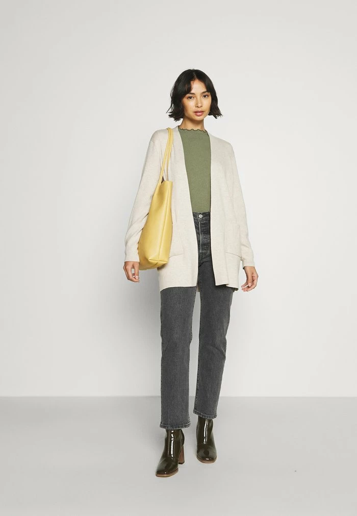 ONLY Petite ONLAUGUSTA OPEN CARDIGAN - Cardigan - Pumice Stone 4 ONLY Petite ONLAUGUSTA OPEN CARDIGAN - Cardigan - Pumice Stone - Image 2