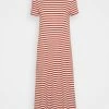 ONLY Petite ONLMAY LONG STRIPE DRESS - Jersey Dress - Arabian Spice/cloud Dancer -ONLY Petite store 503030e55cbe48efb42867e2bebe9efe