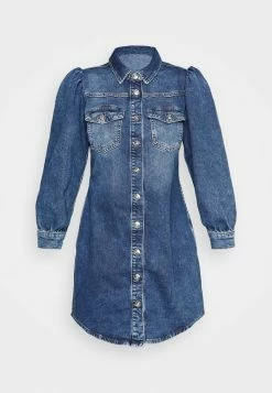 ONLY Petite ONLALLIE LIFE DRESS - Denim Dress - Medium Blue Denim 14 ONLY Petite ONLALLIE LIFE DRESS - Denim Dress - Medium Blue Denim -ONLY Petite store 5047efb2bded41cfbb3e31967a6f4a50