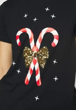 ONLY Petite XMAS YRSA CHRISTMAS - Print T-shirt - Black -ONLY Petite store 5080b50aad3044adbbb10b49ddcd86ec