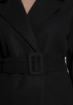 ONLY Petite ONLEMMA LONG WRAP COAT - Classic Coat - Black -ONLY Petite store 50b97dc86fad4246b6baadcfef615ec5